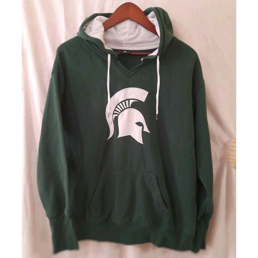Michigan State Spartans Womens Large Long-Sleeve Hooded Sweatshirt
